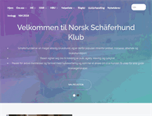 Tablet Screenshot of norskschaeferhund.com